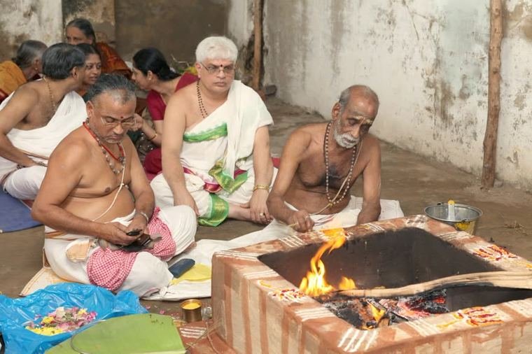 At the homa kunda