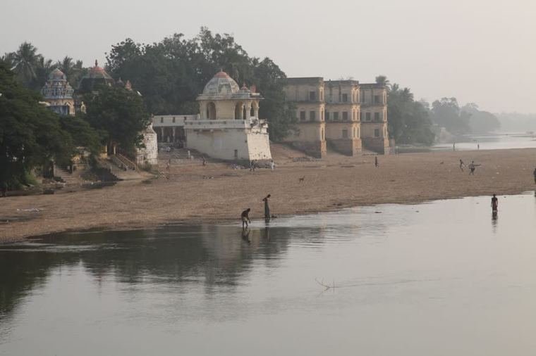 The river at Thiruvaiyaru