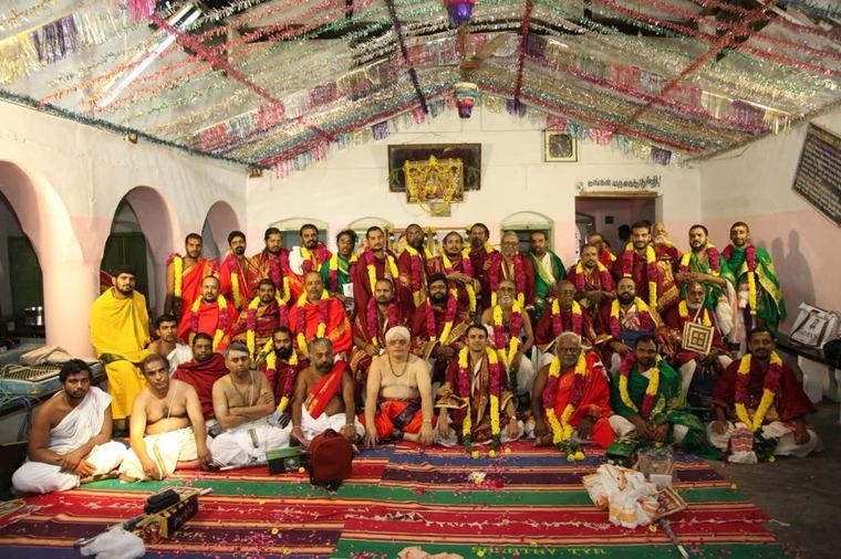 The Vedic scholars of the Aradhana