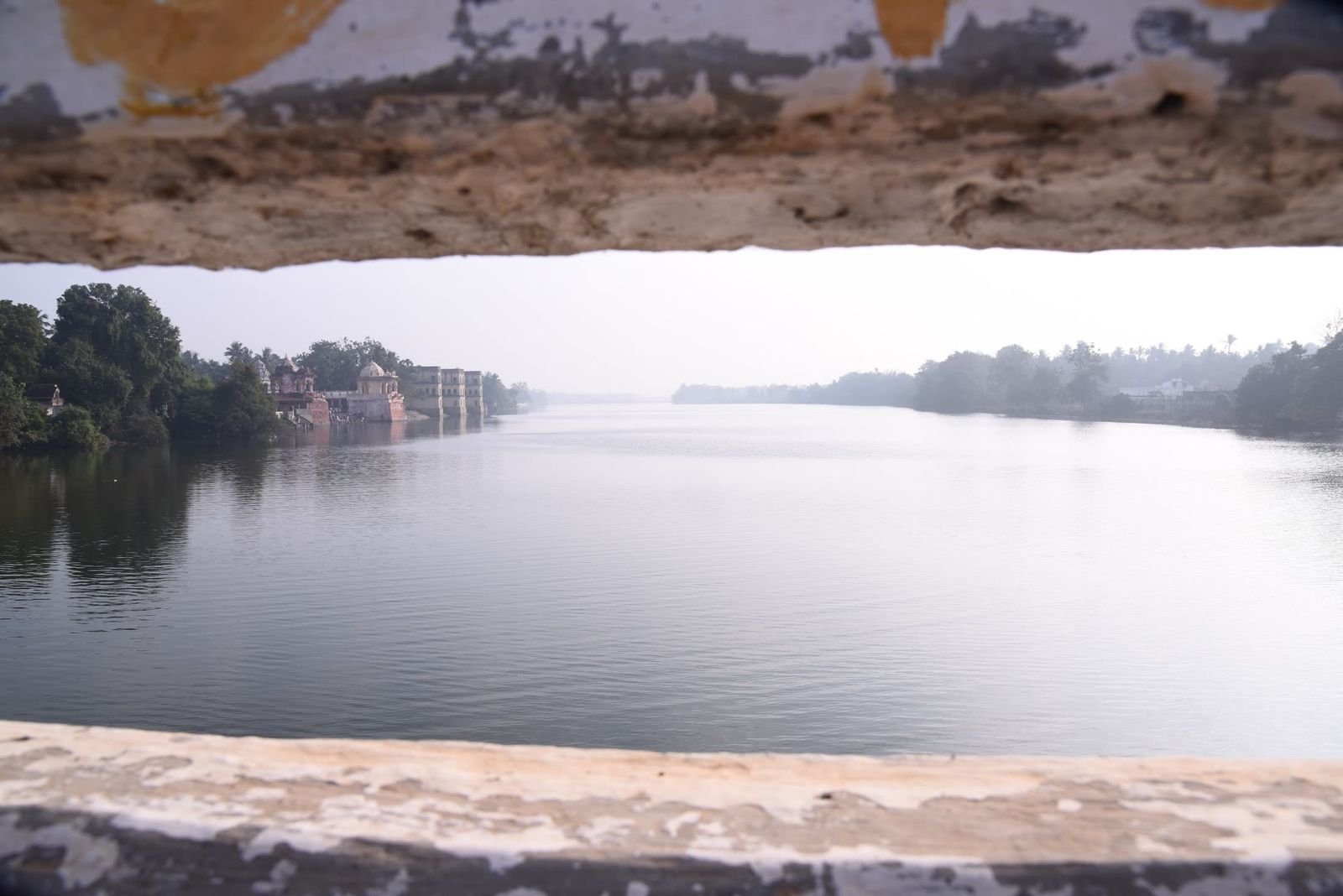 The Cauvery at Thiruvaiyaru, where the saint lived and attained samadhi